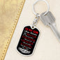 To My Brave, Strong, & Smart Son | Love Mom Keychain