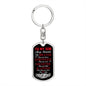 To My Brave, Strong, & Smart Son | Love Mom Keychain