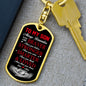 To My Brave, Strong, & Smart Son | Love Mom Keychain