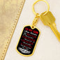 To My Brave, Strong, & Smart Son | Love Mom Keychain