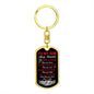 To My Brave, Strong, & Smart Son | Love Mom Keychain