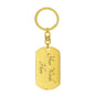 To My Brave, Strong, & Smart Son | Love Mom Keychain