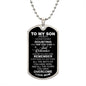 Just Remember How Far You Have Come Son | Love Mom | Dog Tag