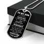 Just Remember How Far You Have Come Son | Love Mom | Dog Tag