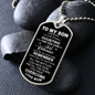 Just Remember How Far You Have Come Son | Love Mom | Dog Tag