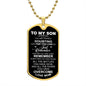 Just Remember How Far You Have Come Son | Love Mom | Dog Tag