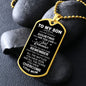 Just Remember How Far You Have Come Son | Love Mom | Dog Tag
