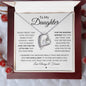 To My Daughter, Never Forget That I Love You | Forever Love Necklace