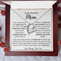 Thank You For Loving Me, Mom| Mother's Day, Birthday, Christmas, Any Special Occasion| Love Knot Necklace