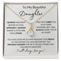 To My Beautiful Daughter - Proud Of The Woman You Have Become | Alluring Beauty Necklace