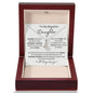 To My Beautiful Daughter - Proud Of The Woman You Have Become | Alluring Beauty Necklace