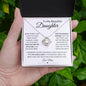 To My Beautiful Daughter -Little Girl To An Amazing Woman | Love Knot Necklace