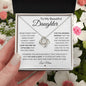 To My Beautiful Daughter -Little Girl To An Amazing Woman | Love Knot Necklace
