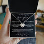 To My Beautiful Daughter - Proud Of The Woman You Have Become | Love Knot Necklace