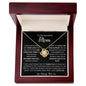 Thank You My Beautiful Mom| Mother's Day, Birthday, Christmas, Any Special Occasion| Love Knot Necklace