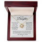 To My Daughter, Never Forget That I Love You | Love Knot Necklace