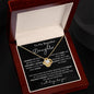 To My Beautiful Daughter - Proud Of The Woman You Have Become | Love Knot Necklace