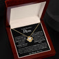 Thank You My Beautiful Mom| Mother's Day, Birthday, Christmas, Any Special Occasion| Love Knot Necklace