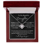 To My Beautiful Daughter - Proud Of The Woman You Have Become | Love Knot Necklace