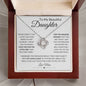 To My Beautiful Daughter -Little Girl To An Amazing Woman | Love Knot Necklace