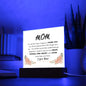 Thank You Mom | Mother's Day, Birthday, Christmas | Square Acrylic Plaque