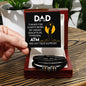 Dad! Thanks For Always Being My Unpaid Chauffeur, Personal ATM, & 24/7 Tech Support | Men's "Love You Forever" Bracelet