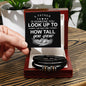 A Father Is Someone You Look Up To No Matter How Tall You Grow | Men's "Love You Forever" Bracelet