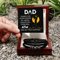 Dad! Thanks For Always Being My Unpaid Chauffeur, Personal ATM, & 24/7 Tech Support | Men's "Love You Forever" Bracelet