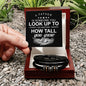 A Father Is Someone You Look Up To No Matter How Tall You Grow | Men's "Love You Forever" Bracelet