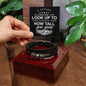 A Father Is Someone You Look Up To No Matter How Tall You Grow | Men's "Love You Forever" Bracelet