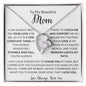 Thank You For Loving Me, Mom| Mother's Day, Birthday, Christmas, Any Special Occasion| Love Knot Necklace