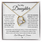 To My Daughter, Never Forget That I Love You | Forever Love Necklace