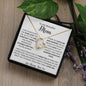 Thank You For Loving Me, Mom| Mother's Day, Birthday, Christmas, Any Special Occasion| Love Knot Necklace