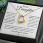 To My Daughter, Never Forget That I Love You | Forever Love Necklace