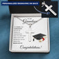 Be Strong and Courage | To My Grandson | Personalized Cross Necklace