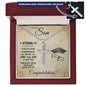Be Strong and Courageous | My Son | Personalized Cross Necklace