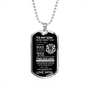 To My Son | Love Mom | Old Lion | Dog Tag | WB