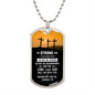 Be Strong and Courageous Dog Tag – Gifts for Women and Men Bible Verse Dog Tag Necklace be strong and courageous