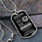 To My Son | Love Mom | Old Lion | Dog Tag | WB