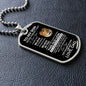 To My Son | Love Dad | Old Lion | Dog Tag | Brn