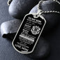 To My Son | Love Mom | Old Lion | Dog Tag | WB