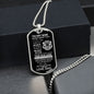 To My Son | Love Dad | Old Lion | Dog Tag | WB