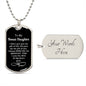 Bonus Daughter Necklace | Dog Tag