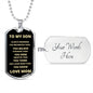 To My Son | Always Remember | Love Mom | Dog Tag