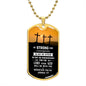 Be Strong and Courageous Dog Tag – Gifts for Women and Men Bible Verse Dog Tag Necklace be strong and courageous