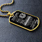 To My Son | Love Mom | Old Lion | Dog Tag | WB