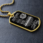 To My Son | Love Dad | Old Lion | Dog Tag | WB