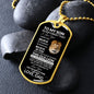To My Son | Love Dad | Old Lion | Dog Tag | Brn