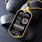 To My Son | Love Mom | Old Lion | Dog Tag | WB