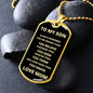 To My Son | Always Remember | Love Mom | Dog Tag